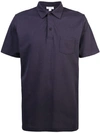 Sunspel Kurzärmeliges Poloshirt - Lila In Purple