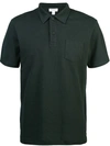 Sunspel Shortsleeved Polo Shirt - Green