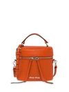 Miu Miu Madras Leather Shoulder Bag - Orange