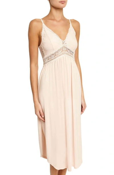 Eberjey 'colette' Nightgown In Pale Dogwood