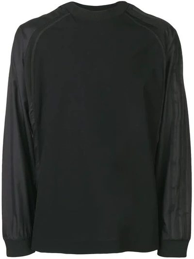 Y-3 Appliqué Side Stripes Sweatshirt In Black