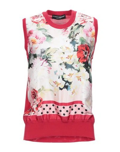 Dolce & Gabbana Silk Knit In Floral Print