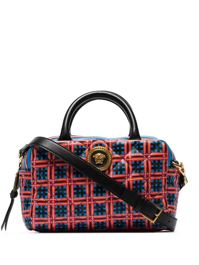 Versace Icon Quilted Clash Satchel Bag In Multicoloured