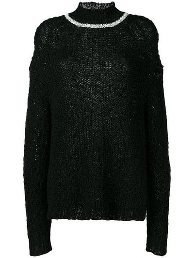 Jil Sander Oversized Slouchy Jumper - Black