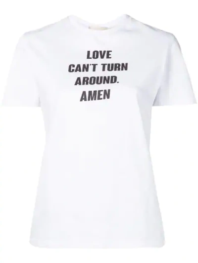 Amen T-shirt Mit Print - Weiss In White