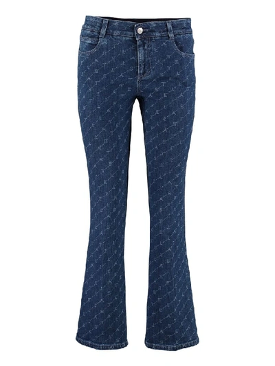 Stella Mccartney Slightly Flared Skinny-fit Jeans In Denim