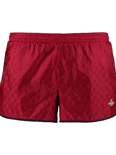 Red gucci swim store shorts