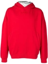 Napa By Martine Rose Hoodie With Detachable Insert In Red (red)
