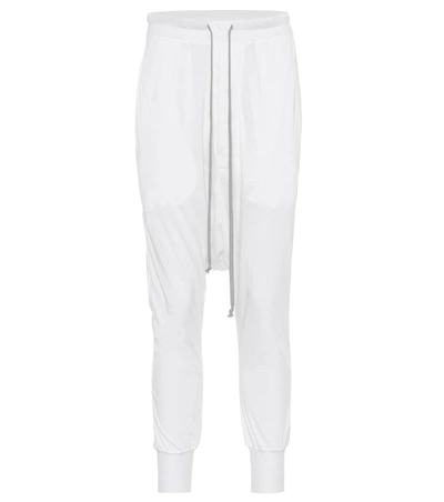 Rick Owens Lilies Cotton-blend Trackpants In White