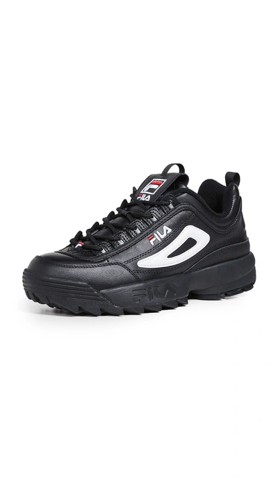 Fila Men's Disruptor Ii Casual Athletic Sneakers From Finish Line In Black