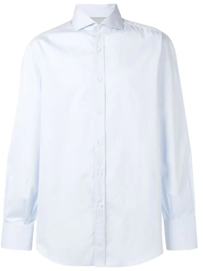 Brunello Cucinelli Pointed Collar Shirt In White