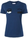 Chiara Ferragni T-shirt Mit Augenmotiv - Blau In Blue