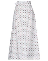 Vivetta Sarzana Bow-print Belted Maxi Skirt In White