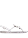Casadei Jelly Sandals In White