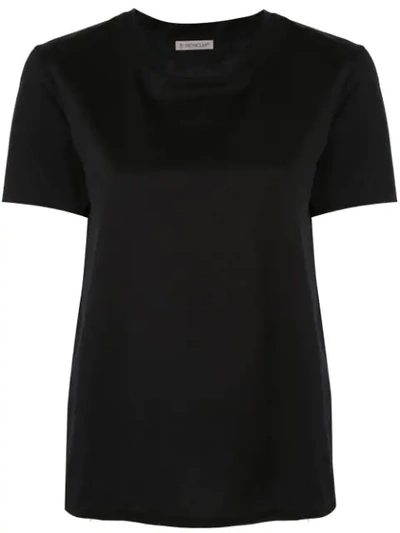 Moncler Logo Tape T-shirt - Black In Black