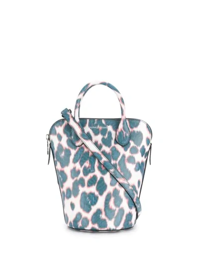 Calvin Klein 205w39nyc Leopard Print Tote In Blue