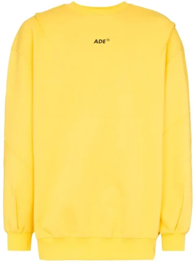 Ader Error Basic Logo Sweatshirt In Yellow