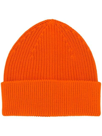 Andersen-andersen Men's Medium Wool Beanie In Orange