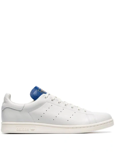 Adidas Originals Adidas White And Blue Stan Smith Sneakers In Grey