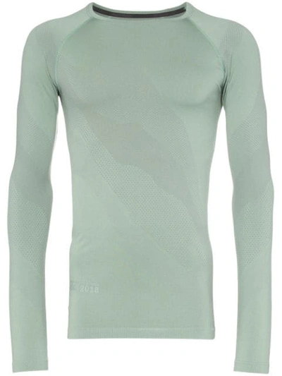 Asics X Kiko Kostadinov Seamless Long-sleeved T-shirt In Green