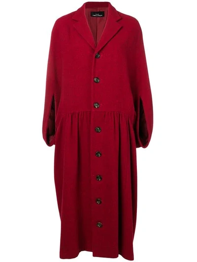 Pre-owned Comme Des Garçons 1996's Cape Coat In Red