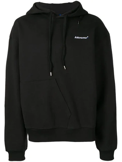 Ader Error Oversized Hooded Sweatshirt In Black
