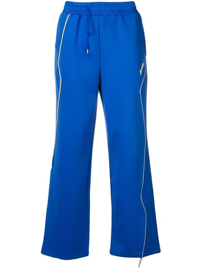 Ader Error Flared Sweatpants In Blue