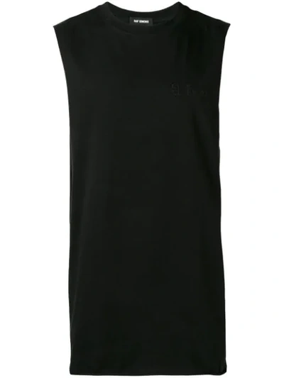 Raf Simons Jersey Tank Top In Black