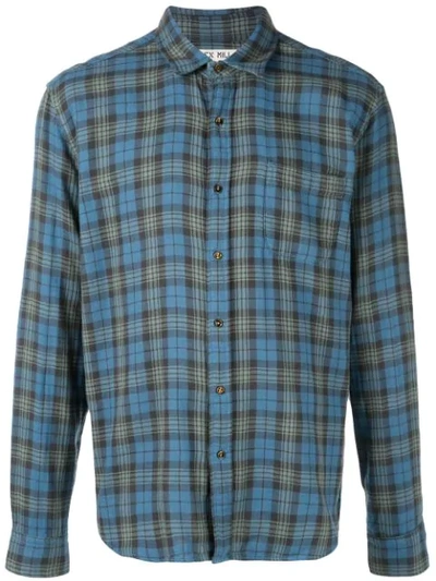 Alex Mill Spring Plaid Double Gauze Shirt In Blue