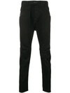 The Viridi-anne Slim Pocket Detail Trousers In Black