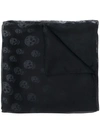 Alexander Mcqueen Schal Mit Totenkopf-print - Schwarz In Black