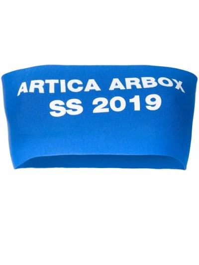 Artica Arbox Artica-arbox Woman Top Azure Size M Viscose, Polyester In Blue
