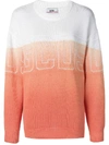 Gcds Oversized Gradient Sweater - Orange