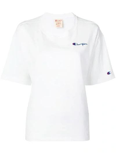Champion T-shirt Mit Logo - Weiss In White