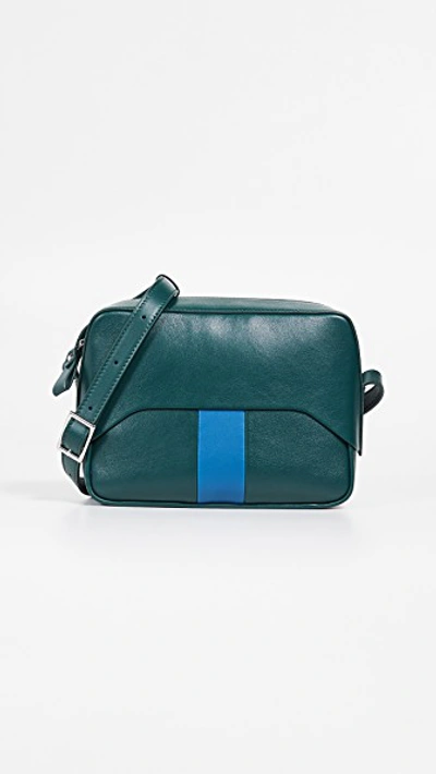 Tibi Garcon Bag In Green/blue