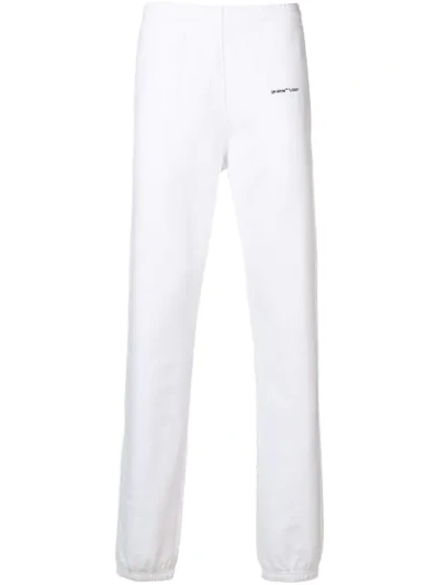 Off-white Printed Logo Track Trousers In White
