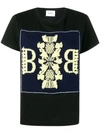 Barrie Logo Embroidered Top In Black