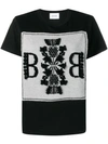 Barrie Logo Embroidered Top In Black