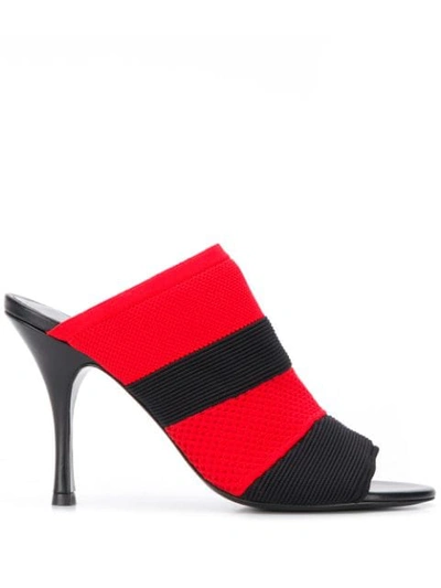 Sonia Rykiel Stretch Mules In Red