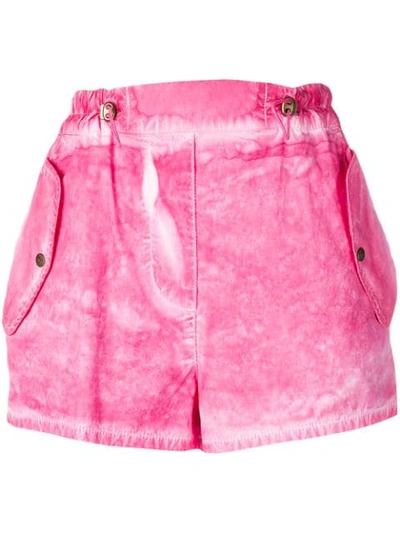 Mr & Mrs Italy Tie Dye Shorts In Pink