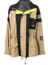 Ganni X 66°north Kria Colour-blocked Shell Jacket In Multicolour