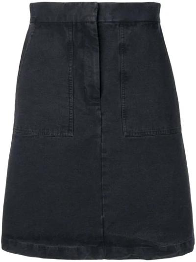 Masscob Moss Mini Denim Skirt In Blue