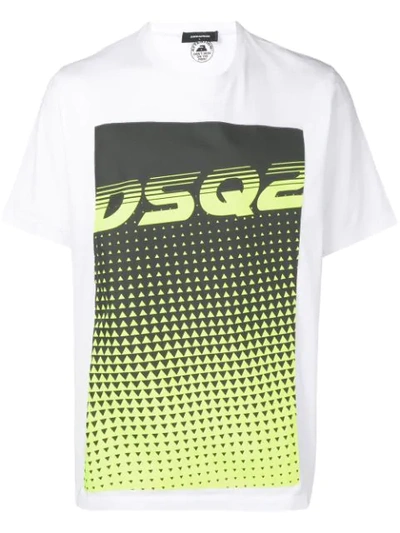 Dsquared2 Graphic Logo T-shirt In White