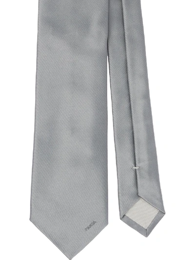 Prada Classic Tie In Grey