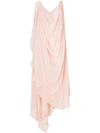 Giacobino Draped Crepè Dress In Pale Pink