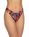 Hanky Panky Floral-print Original-rise Lace Thong In Summer Nights