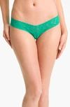 Hanky Panky Signature Lace Low Rise Thong In Malachite