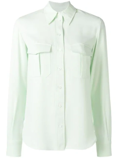 Calvin Klein Pointed Collar Shirt - Green