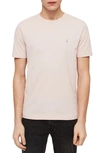 Allsaints Brace Tonic Slim Fit Crewneck T-shirt In Bleached Pink