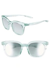 Nike Myriad 52mm Mirrored Square Sunglasses In Igloo/ Gradient Teal